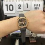 Patek Philippe Aquanaut Series 5167R-001, Rose Gold Case Coffee Dial Brown Strap, 40mm Size. - 图片 12