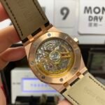 Audemars Piguet Royal Oak Offshore Series 15500OR.OO.D002CR.01, Rose Gold Case Black Dial Leather Strap, 41mm Size. - 图片 10