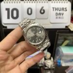 Rolex Datejust Series m126334-0014, Dark Grey Dial Fluted Bezel, 41mm Size.Jubilee strap - 图片 3