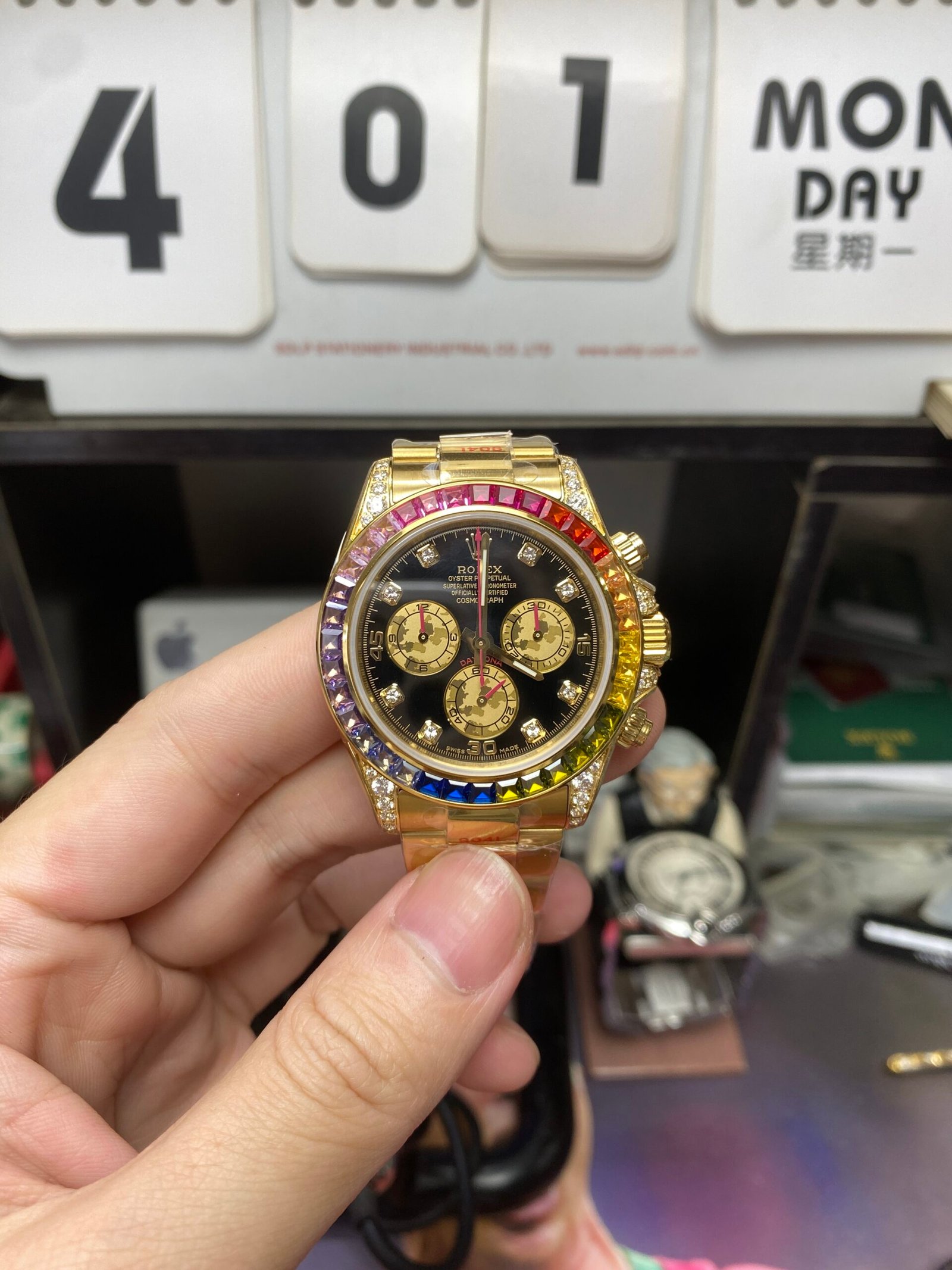c5eb70ceb1e4b39815adfbec512d57df.jpg Rolex Cosmograph Daytona series Watch Model 116598 RBOW 40mm - 图片 1