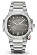 Patek Philippe Nautilus series 71181A-011, Coffee Dial and Steel Bracelet, 35.2mm size WOMEN.