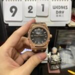 Audemars Piguet Royal Oak Offshore Series 15500OR.OO.D002CR.01, Rose Gold Case Black Dial Leather Strap, 41mm Size. - 图片 2