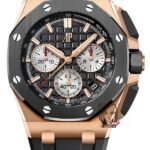 Audemars Piguet Royal Oak Offshore Series 26420RO.OO.A002CA.01, Rose Gold Case Ceramic Bezel, 43mm size.