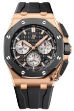 Audemars Piguet Royal Oak Offshore Series 26420RO.OO.A002CA.01, Rose Gold Case Ceramic Bezel, 43mm size.