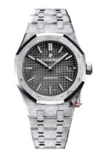 Audemars Piguet Royal Oak Offshore Series 15454BC.GG.1259BC.03, Frosted Gold Case Black Dial, 37mm size.