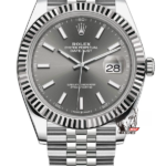 Rolex Datejust Series m126334-0014, Grey Dial, 41mm size, Jubilee stainless steel bracelet.