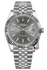 Rolex Datejust Series m126334-0014, Grey Dial, 41mm size, Jubilee stainless steel bracelet.