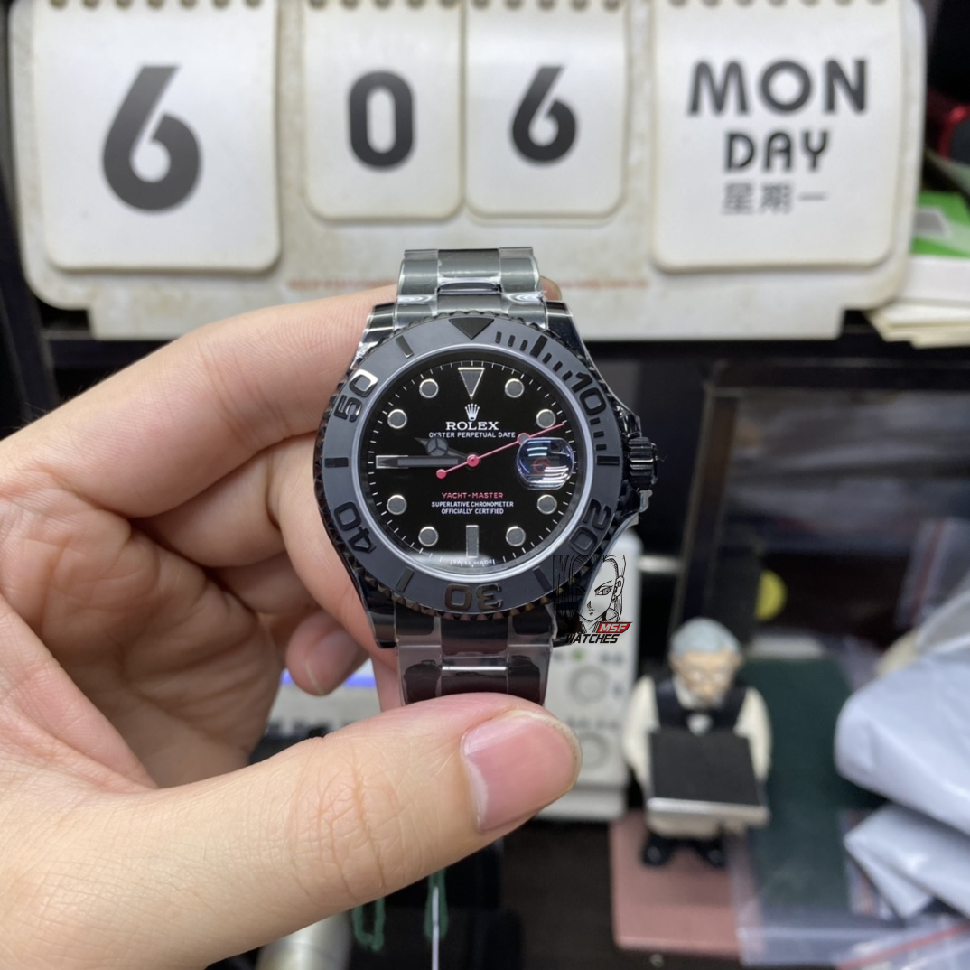 d97a24442511bfd1a28f21bd038dabc1.png Rolex Yacht-Master Series 16628, BLAKEN modify, same model with MSFWATCHES BOSS WEARING, 40mm Size. - 图片 1