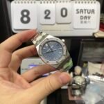 Audemars Piguet Royal Oak Offshore Series 77451ST.ZZ.1361ST.04, Blue Dial Gem-Set Bezel Mechanical Movement, 34mm Size. - 图片 15