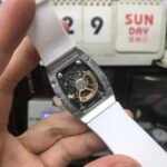 Richard Mille Women's Collection series RM 07-01 LADIES, Red Lips Fully Diamond-Set, 45.66 x 31.40mm size. - 图片 3