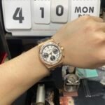 Audemars Piguet Royal Oak Offshore Series 26231OR.ZZ.D003CA.01, Rose Gold Case White Dial Diamond Bezel Rubber Strap, 37mm Size - 图片 12