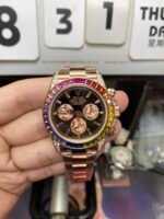 Rolex Cosmograph Daytona Series 18K ROSE GOLD, color gem scale, 40mm size. - 图片 14