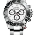 Rolex Cosmograph Daytona Series m116500ln-0001. a black and white panda color scheme, 40mm size.