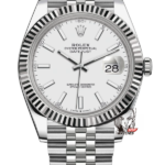 Rolex Datejust series m126334-0010.Silver Dial Five-Piece Link Bracelet,41mmsize