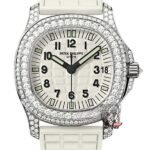 Patek Philippe Aquanaut series 5069G-011, White Dial with Diamond Bezel, Women 35.2mm Size.