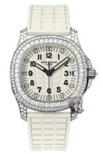Patek Philippe Aquanaut series 5069G-011, White Dial with Diamond Bezel, Women 35.2mm Size.