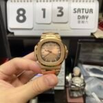 Patek Philippe Nautilus series 57111R-001, Rose Gold Case with Gradient Dark Brown Dial Steel Bracelet, 40mm Size. - 图片 2