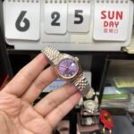 Rolex Datejust series m279171-0015, Rose Gold with Purple Dial and Diamond Hour Markers, 28mm Size. - 图片 3