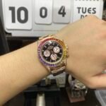 Rolex Cosmograph Daytona Series 18K ROSE GOLD, color gem scale, 40mm size. - 图片 12