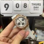 Audemars Piguet Royal Oak Offshore Series 26231OR.ZZ.D003CA.01, Diamond Bezel White Dial Rose Gold Case, 37mm Size. - 图片 3