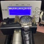 Patek Philippe Nautilus series 57111A 010, Blue Dial Silver Case and Alligator Leather Strap, 40mm Size. - 图片 6