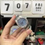 Audemars Piguet Royal Oak Offshore Series 77451ST.ZZ.1361ST.04, Blue Dial Gem-Set Bezel Mechanical Movement, 34mm Size. - 图片 3