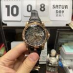 Roger Dubuis Royal Oak Series RDDBEX0395, Rose Gold Case All Hollowed Out with American Alligator Leather Strap, 45mm Size. - 图片 2