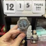 Patek Philippe Nautilus series 57121A-001, Blue Dial Steel Bracelet, Synchronized Functions, 40mm size. - 图片 2