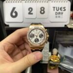 Audemars Piguet Royal Oak Offshore Series 26231OR.ZZ.D003CA.01, Rose Gold Case White Dial Diamond Bezel Rubber Strap, 37mm Size - 图片 2