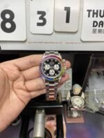 Rolex Cosmograph Daytona Series RAINBOW DAYTONA ?sliver case, Diamond scale, 40mm size. - 图片 2