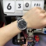 Patek Philippe Classical Watch Series 5298P-012, Black Dial and Square Diamond Bezel Italian Calfskin Leather Strap, 38mm Size. - 图片 6