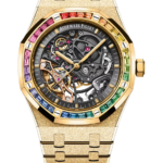 Audemars Piguet Royal Oak Series Frosted Gold Double Balance Wheel Openworked Watch 41mm