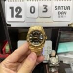 Rolex Day-Date Series m228238-0067, Ice Sugar Diamond Black Dial All-Gold Design, 40mm Size. - 图片 8