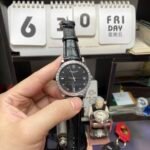 Patek Philippe Classical Watch Series 5298P-012, Black Dial and Square Diamond Bezel Italian Calfskin Leather Strap, 38mm Size. - 图片 2